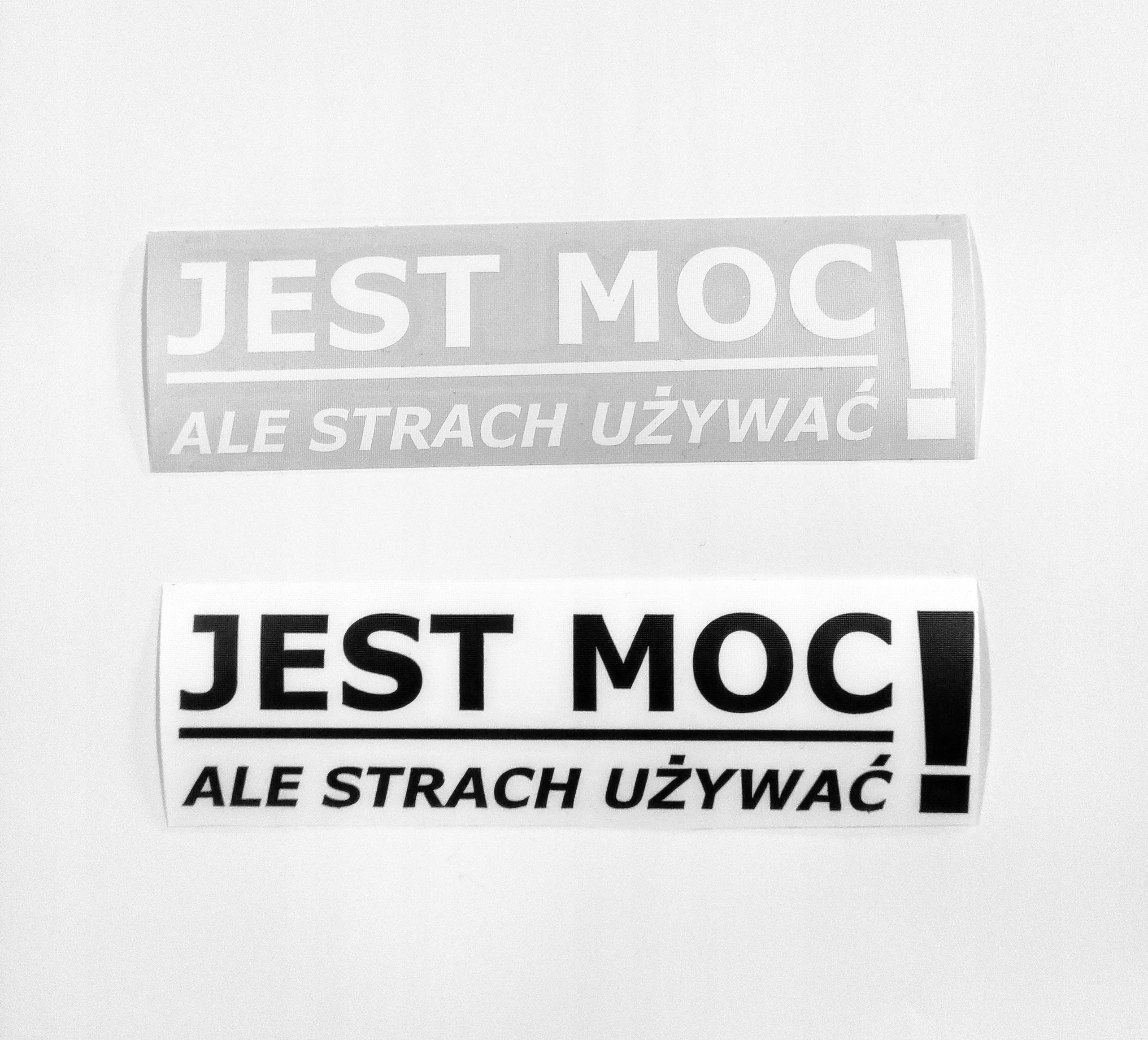 

Jest Moc Ale Strach Używać naklejka na auto