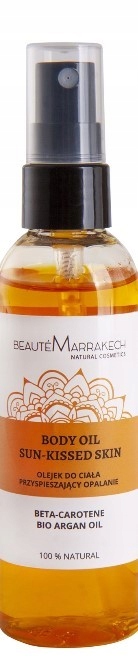 OLEJEK do OPALANIA BETA KAROTEN WITAMINA E OLEJ ARGANOWY 100ml Stan opakowania oryginalne