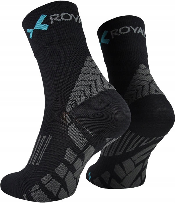 Skarpetki kompresyjne Royal Bay Energy High Cut 9999 wysokie czarne L 42-44