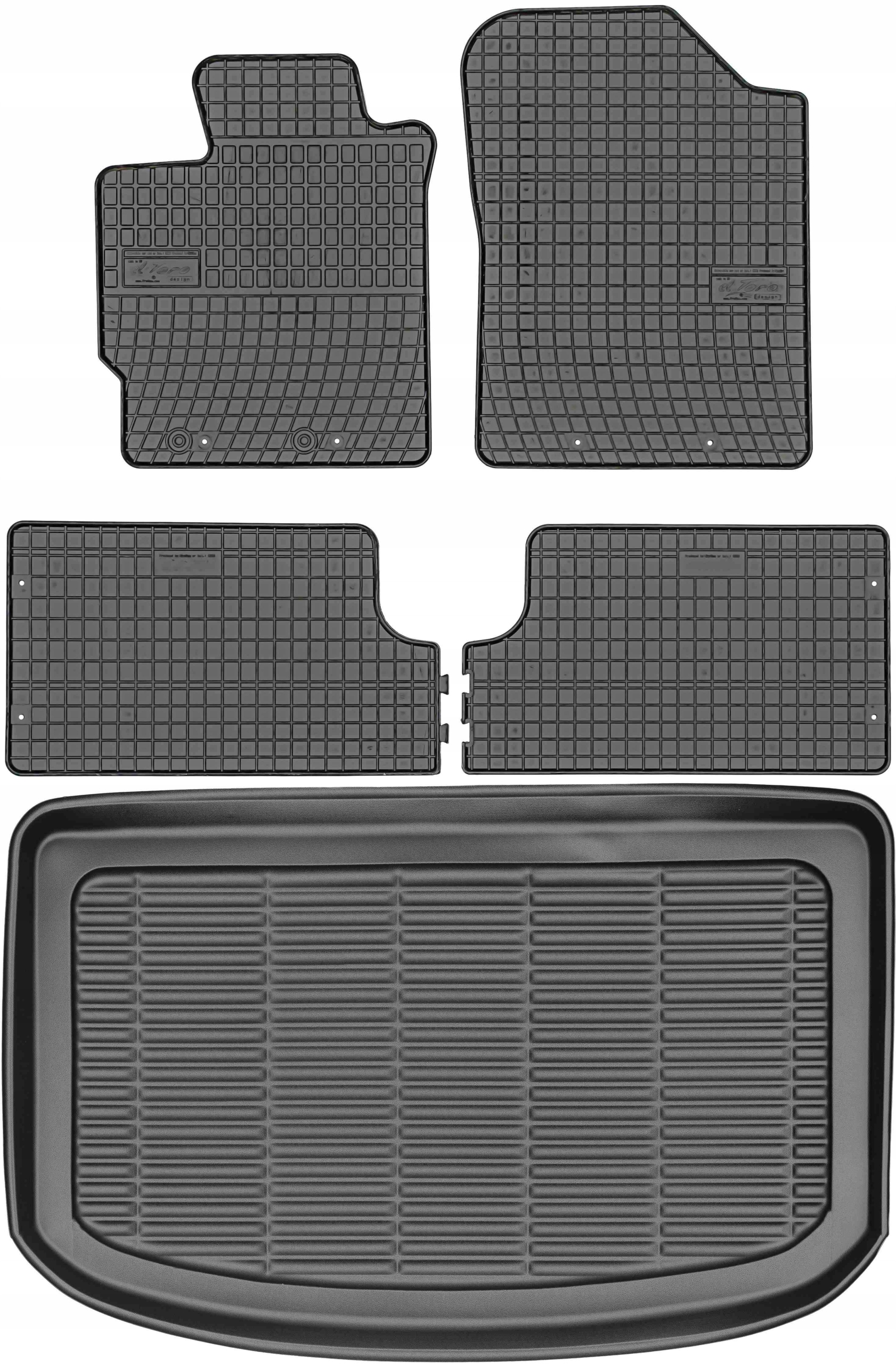 Toyota Yaris III Hatchback od roku 2012-2019 Sada Koberce batožinový priestor