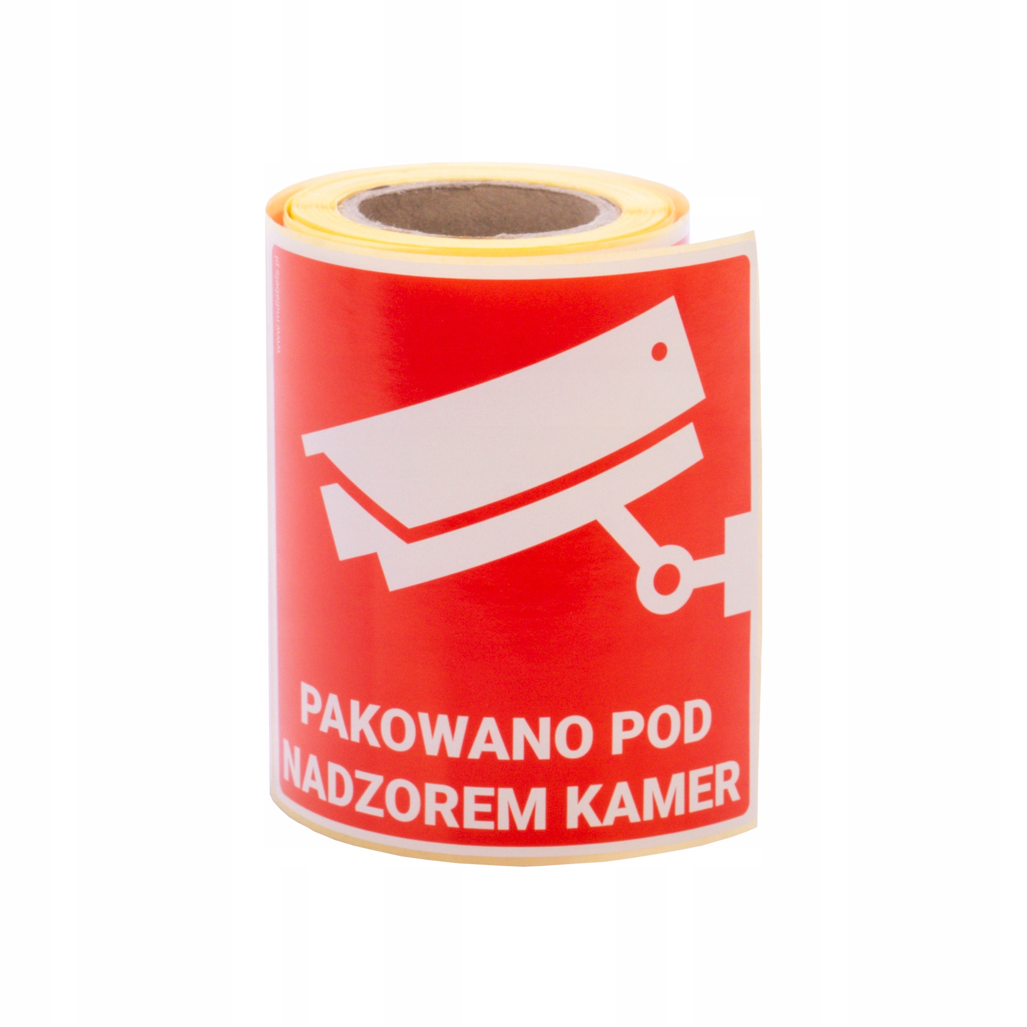 

Nalepki etykiety- Pakowano pod nadzorem kamer 100