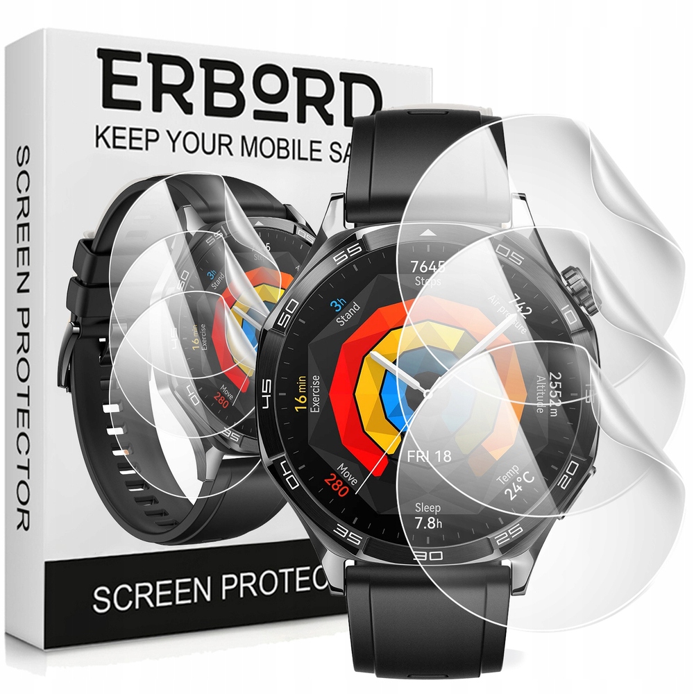 3X Folia Hydrożelowa Do Huawei Watch Gt 5 46MM Zestaw Instalacyjny