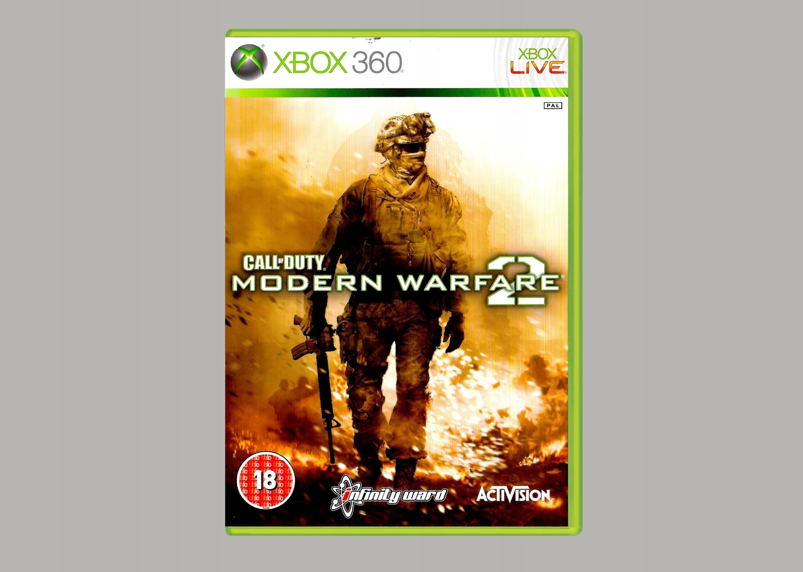 XBOX 360 CALL OF DUTY MODERN WARFARE 2 MW2 łap za KARABIN i poznaj WOJNĘ Wersja językowa Angielska Angielska - dialog Angielska - napisy