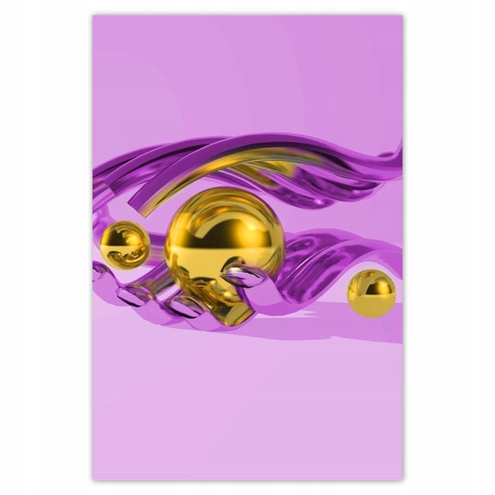 

Plakat 62x93 Fioletowa grafika