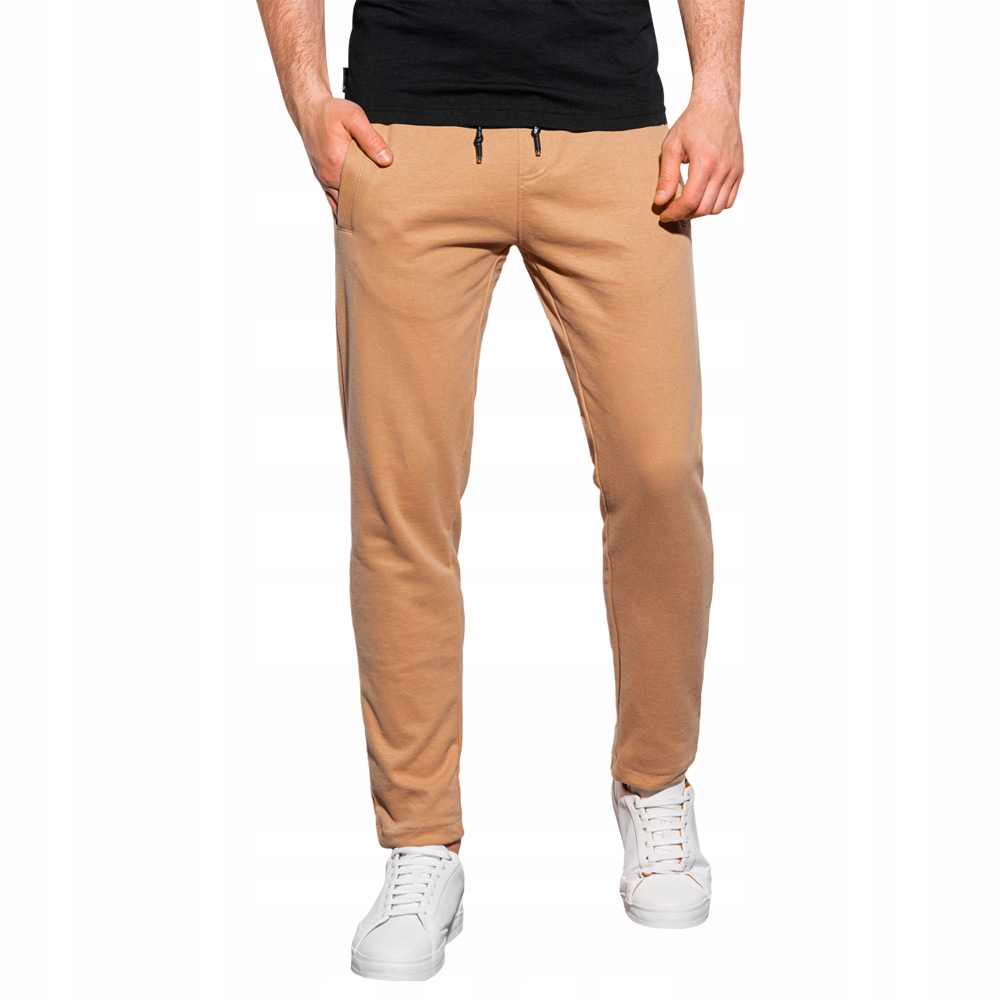 

Spodnie męskie dresowe bawełna P946 camel L