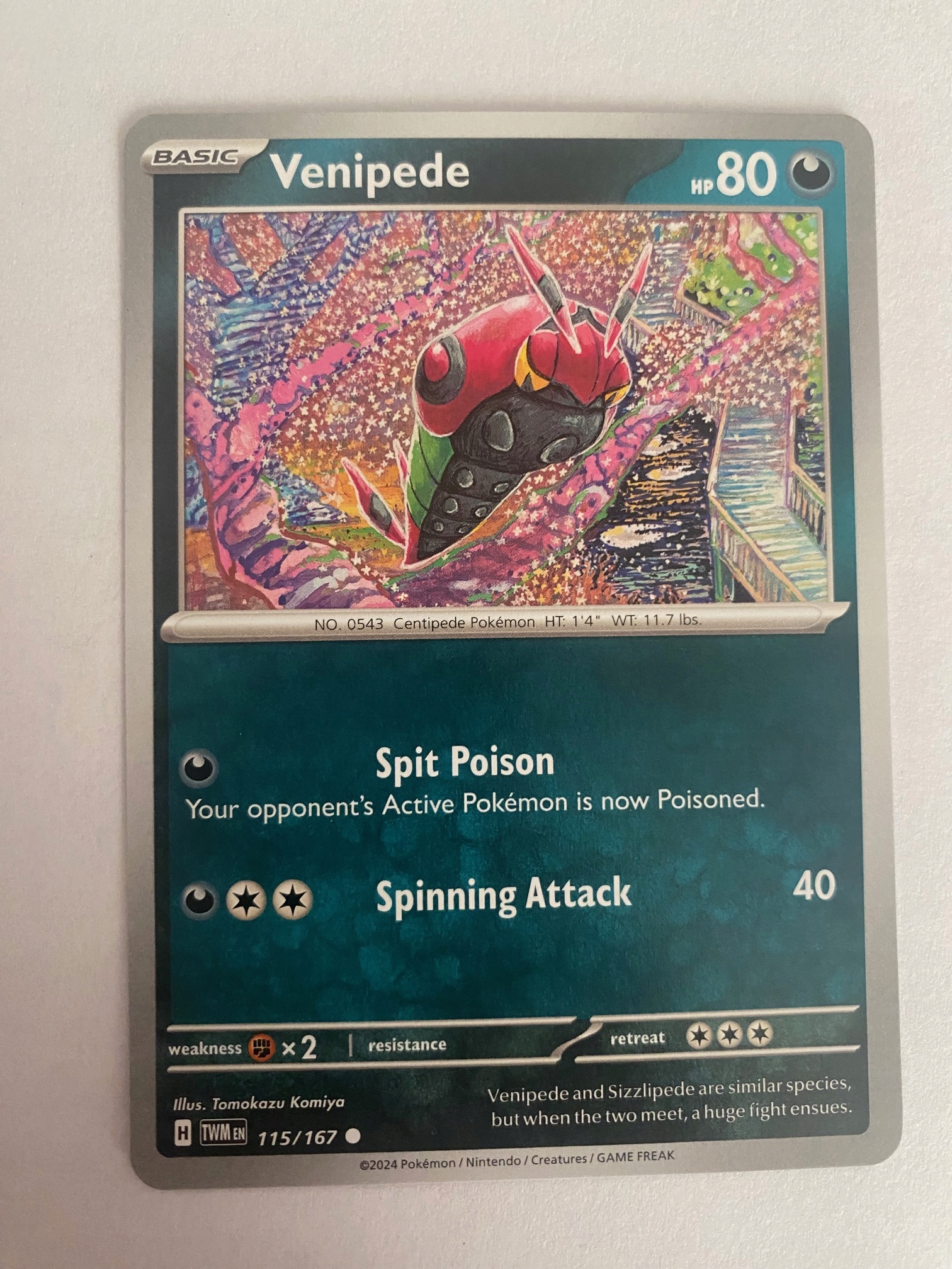 Twilight Masquerade 115/167 Venipede