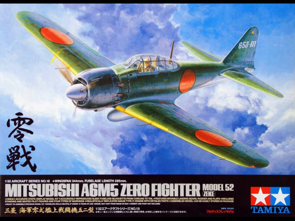 1/32 A6M5 Zero Fighter Model 52 Zeke Tamiya 60318