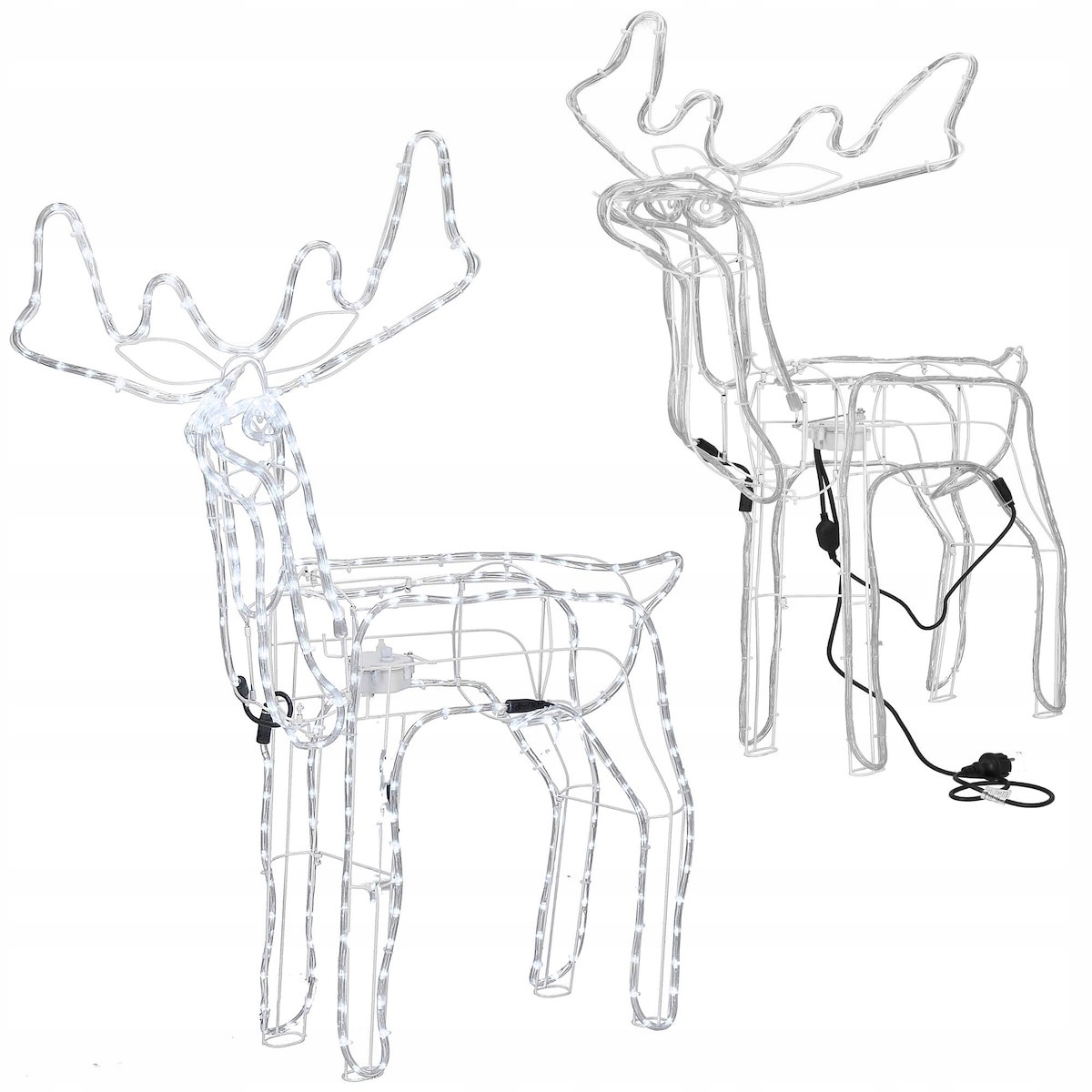 

Świecący Duży Renifer Led Z Ruchomą Głową 115cm