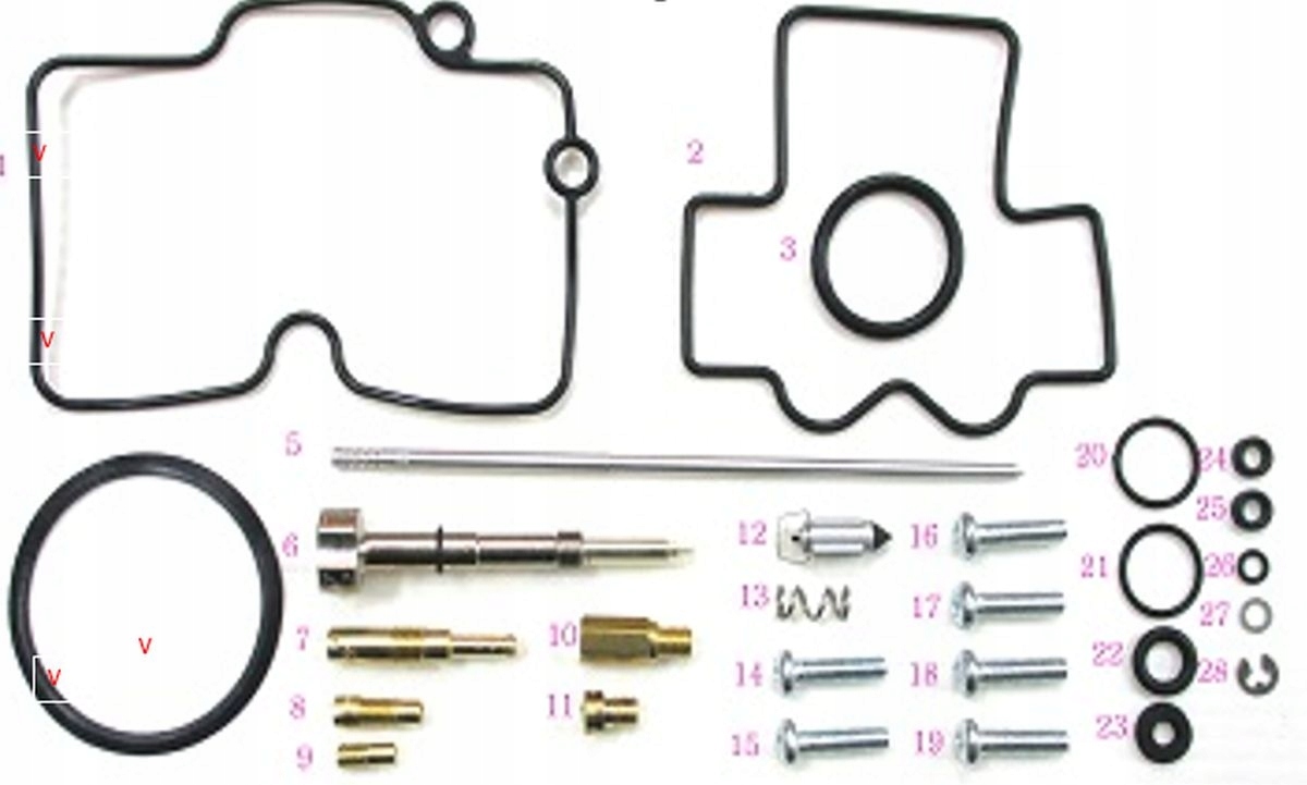 Bearing Worx Sada Na Opravu Karburátora Yamaha Yfz 450 '04-'05 (26-1453) ()