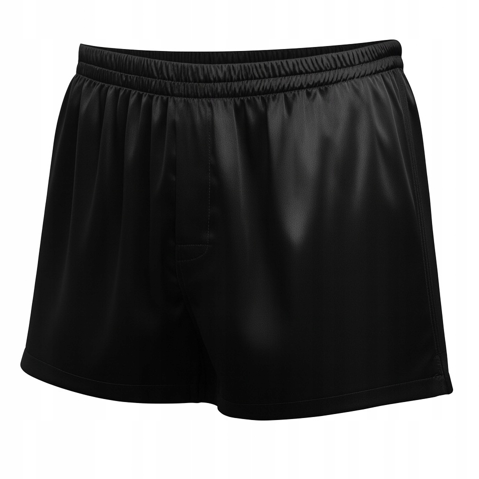 Boxerky 100% Hedvábné Pánské Kraťasy Slipy Pánské spodní prádlo černé M/L