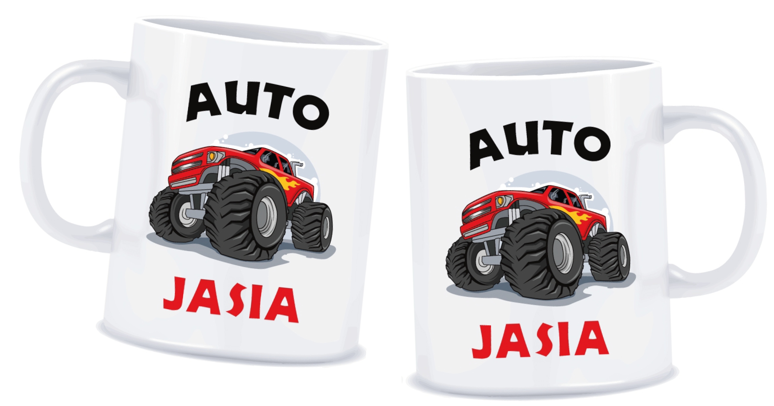 

Kubek Auto Car z imieniem dziecka prezent 330 ml