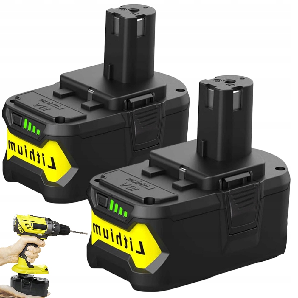 Akumulátor 2KS Náhradní 18V Pro Ryobi S Ochranou Proti Přebití