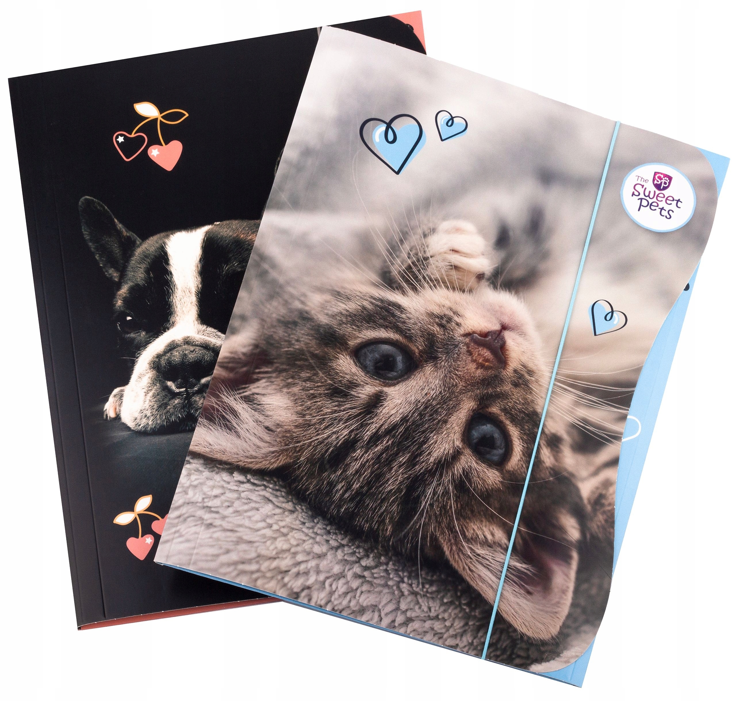 2X TECZKA Z GUMKĄ A4 DLA DZIEWCZYNKI SWEET PETS