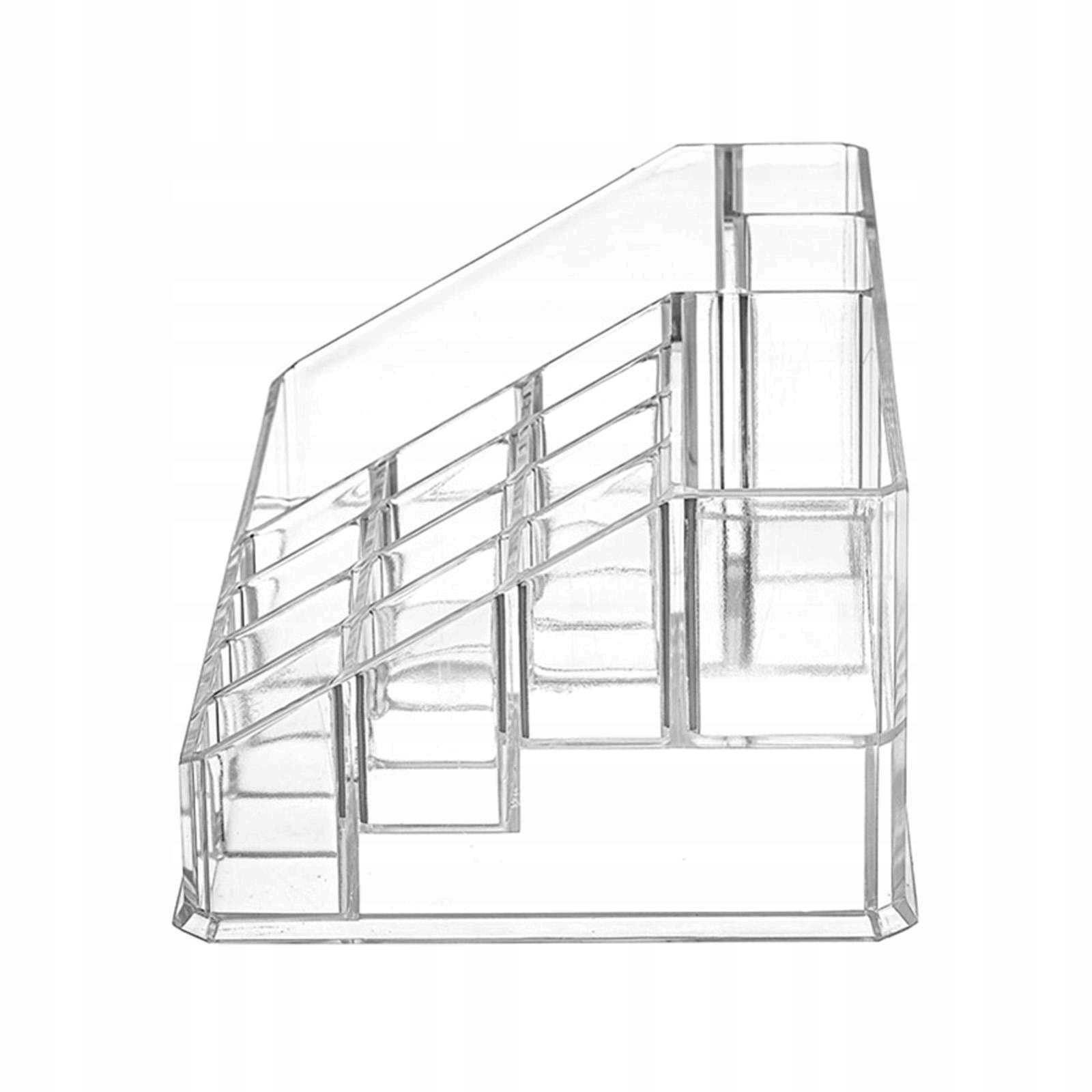 ORGANIZER NA KOSMETYKI 16 PRZEGRÓDEK PRZEZROCZYSTY Szerokość produktu 22 cm