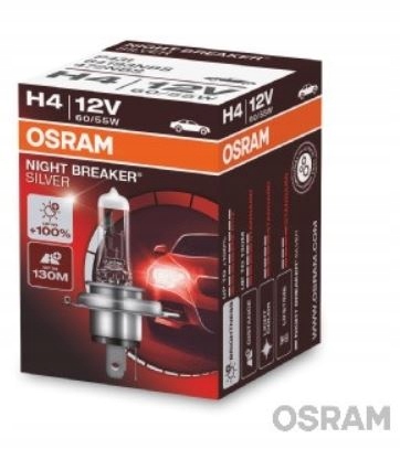 

Osram żarówka Night Breaker Silver H4 +100%