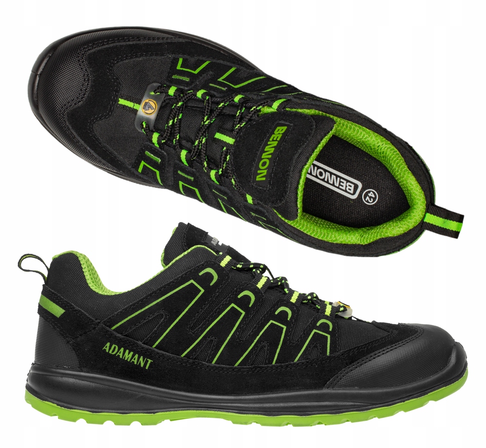 Półbuty Buty Robocze Ochronne Z Podnoskiem Alegro S1P Esd Green Low 39