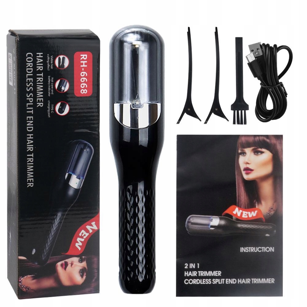 TRYMER SZCZOTKA DO WŁOSÓW ROZDWOJONYCH KOŃCÓWEK usb akumulator