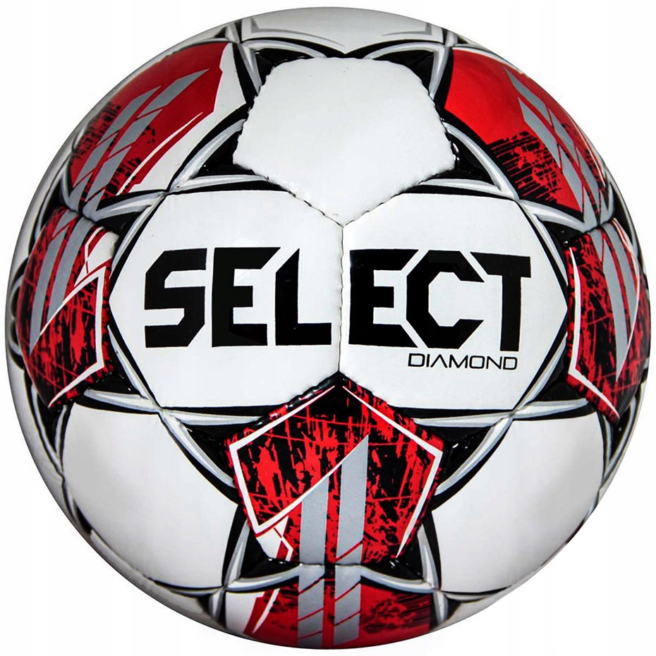 Piłka nożna Select Diamond 4 v23 biało-czerwona 17747 Rozmiar 4