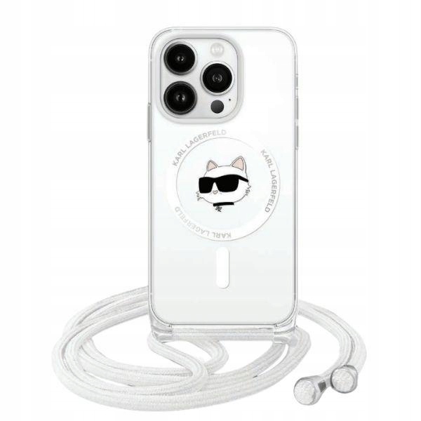 Etui Karl Lagerfeld IML Choupette Head&Cord MagSafe na iPhone 15 14 13
