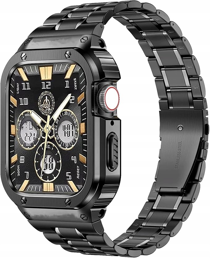 MioHHR Pasek z etui ze stali nierdzewnej do SmartWatch Ultra/Ultra2