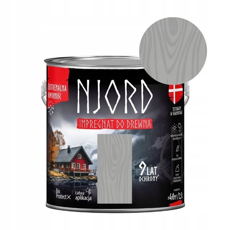 NJORD Impregnat do drewna - skalisty brzeg 2,5L