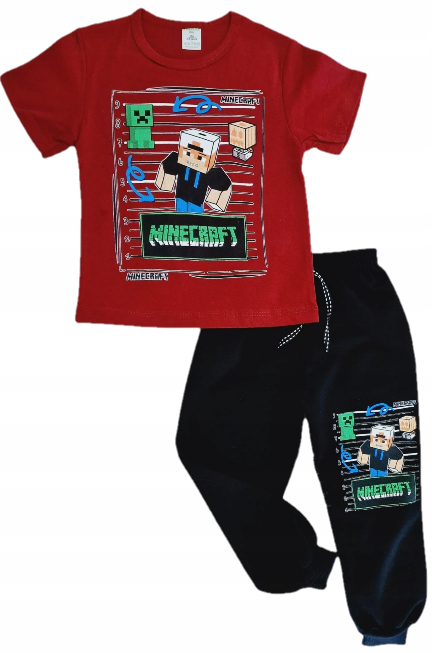 

Komplet 116 koszulka spodnie dresowe Minecraft