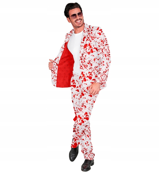 Krvavý Pánský Oblek Na Párty S Krvavými Stopami Kostým Halloween M