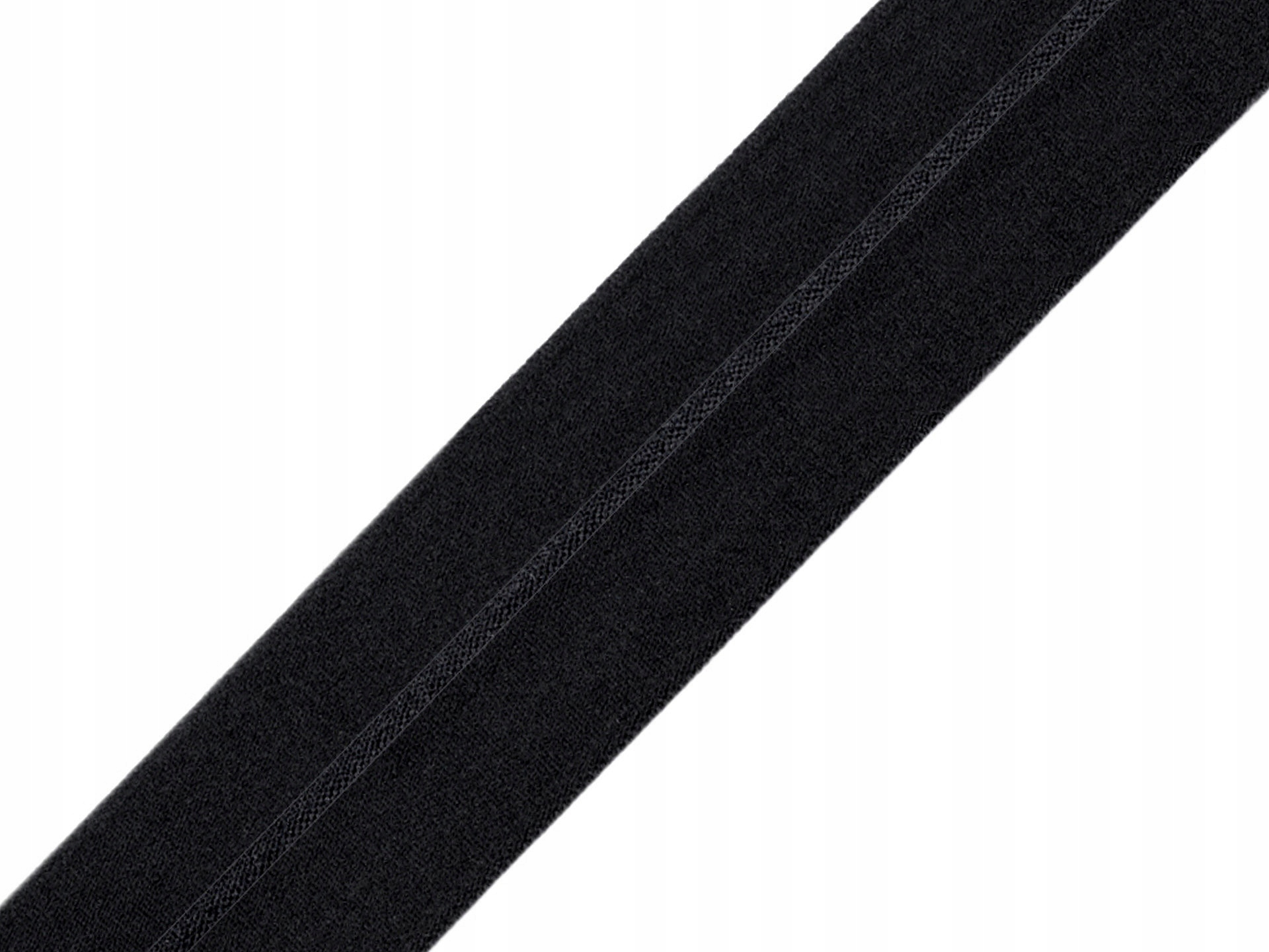 Lamówka elastyczna guma łamana 30 mm Czarna