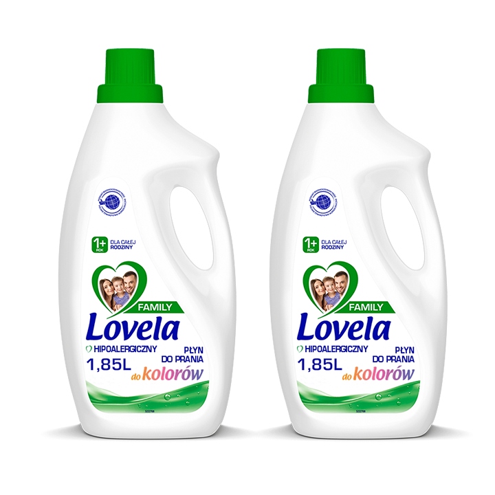 Lovela Family Płyn do Prania Color 2x1,85l