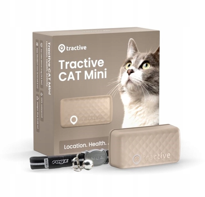 Levně Gps lokátor pro kočky Tractive Gps Cat Mini Hnědá