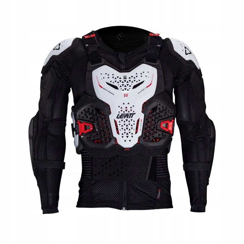 Tričko S Chráničmi Leatt 5.5 Evo White (178-184 CM) XL