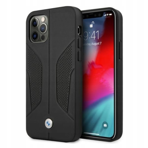 Etui Bmw BMHCP12MRSCSK iPhone 12/12 Pro 6,1" czarny/black hardcase Lea