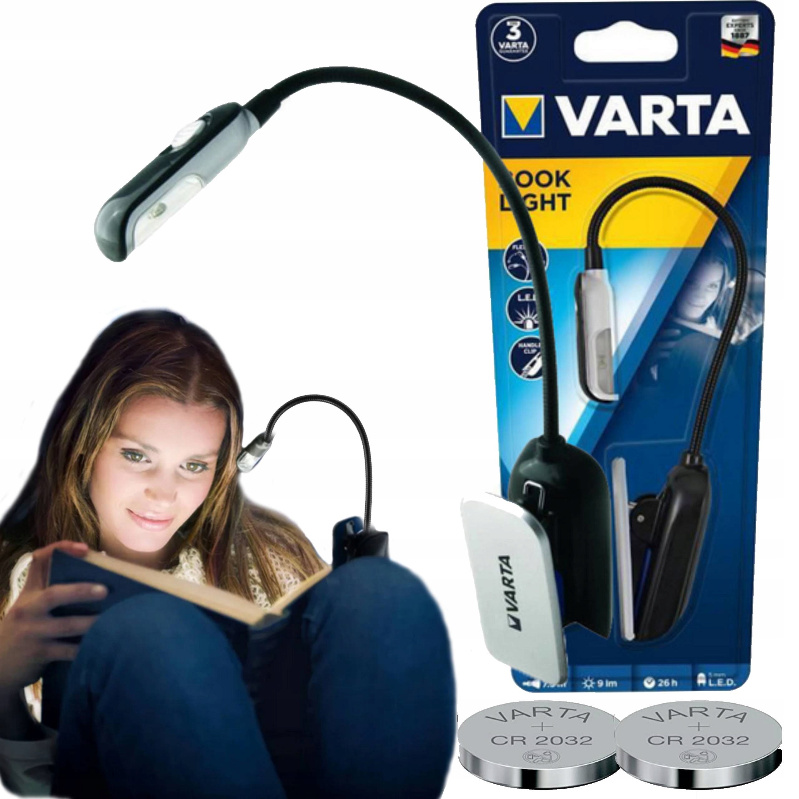 

Latarka Lampka Do Czytania Książki Varta baterie