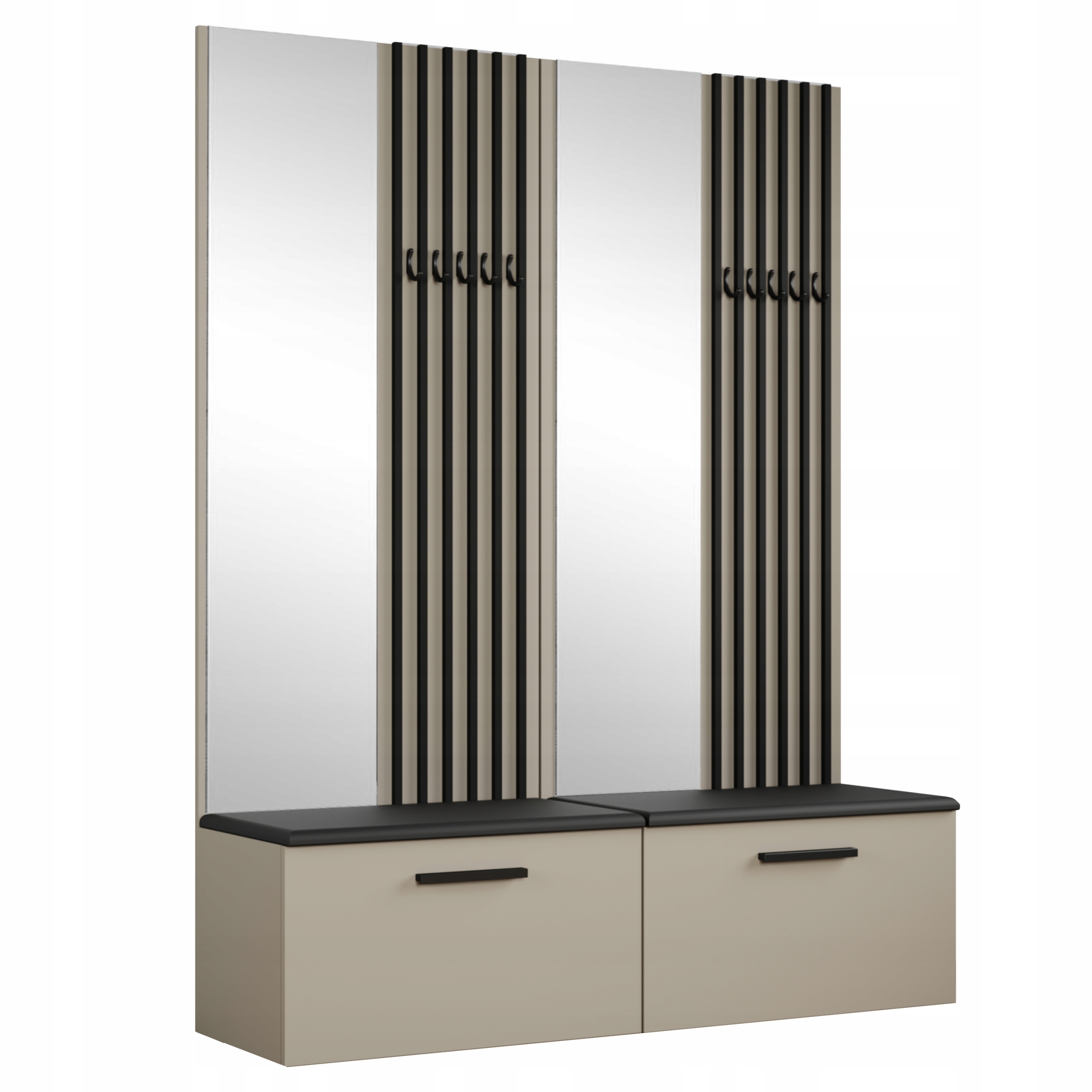 Šatní skříň Modulo 161,2/204/40 cm do předsíně Moderní Kašmír