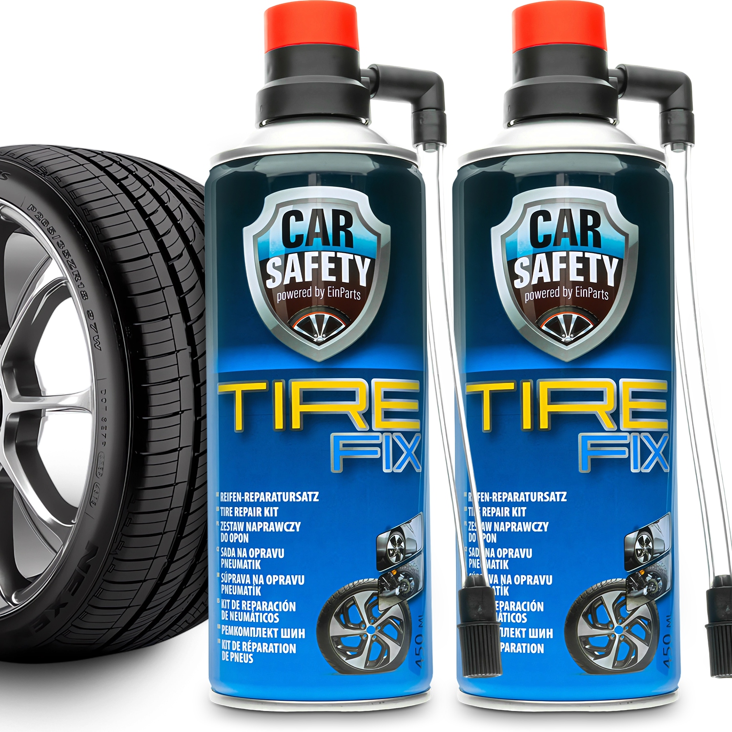 Zestaw Naprawczy 450 ml Tire Fix Uszczelniacz Do Opon W Sprayu Pompowania