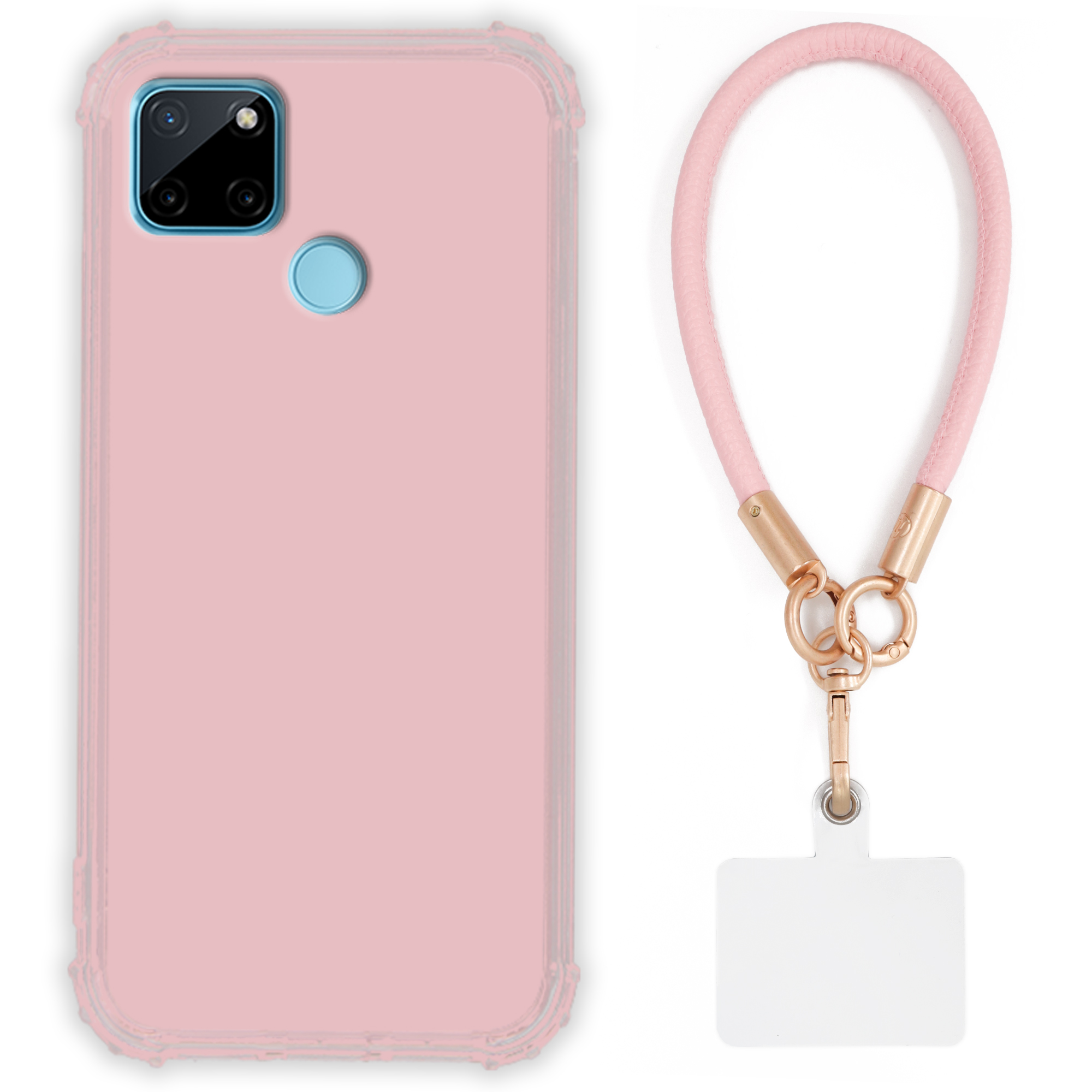 Pouzdro Pro Realme C25Y Case Antishock Pinky Růžové vodítko Odolné Tpu