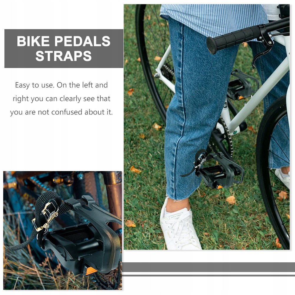 TRENING ROWER SIŁOWNIA PASKI NA PEDAŁ ĆWICZENIA Model 49232835