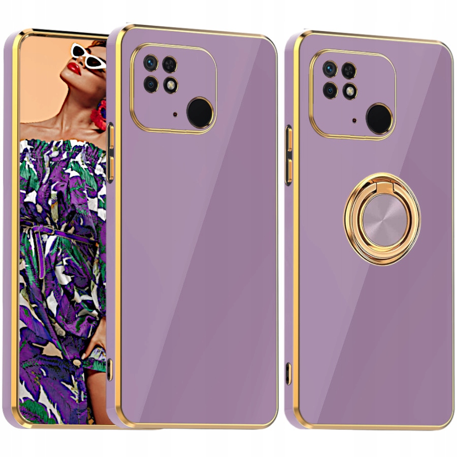 

Etui Ring Glamour Do Redmi 10C Szkło