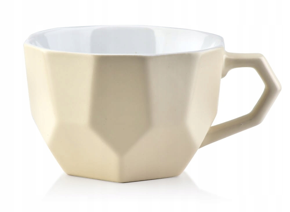 

Kubek ceramiczny Sally Geo White 410 ml