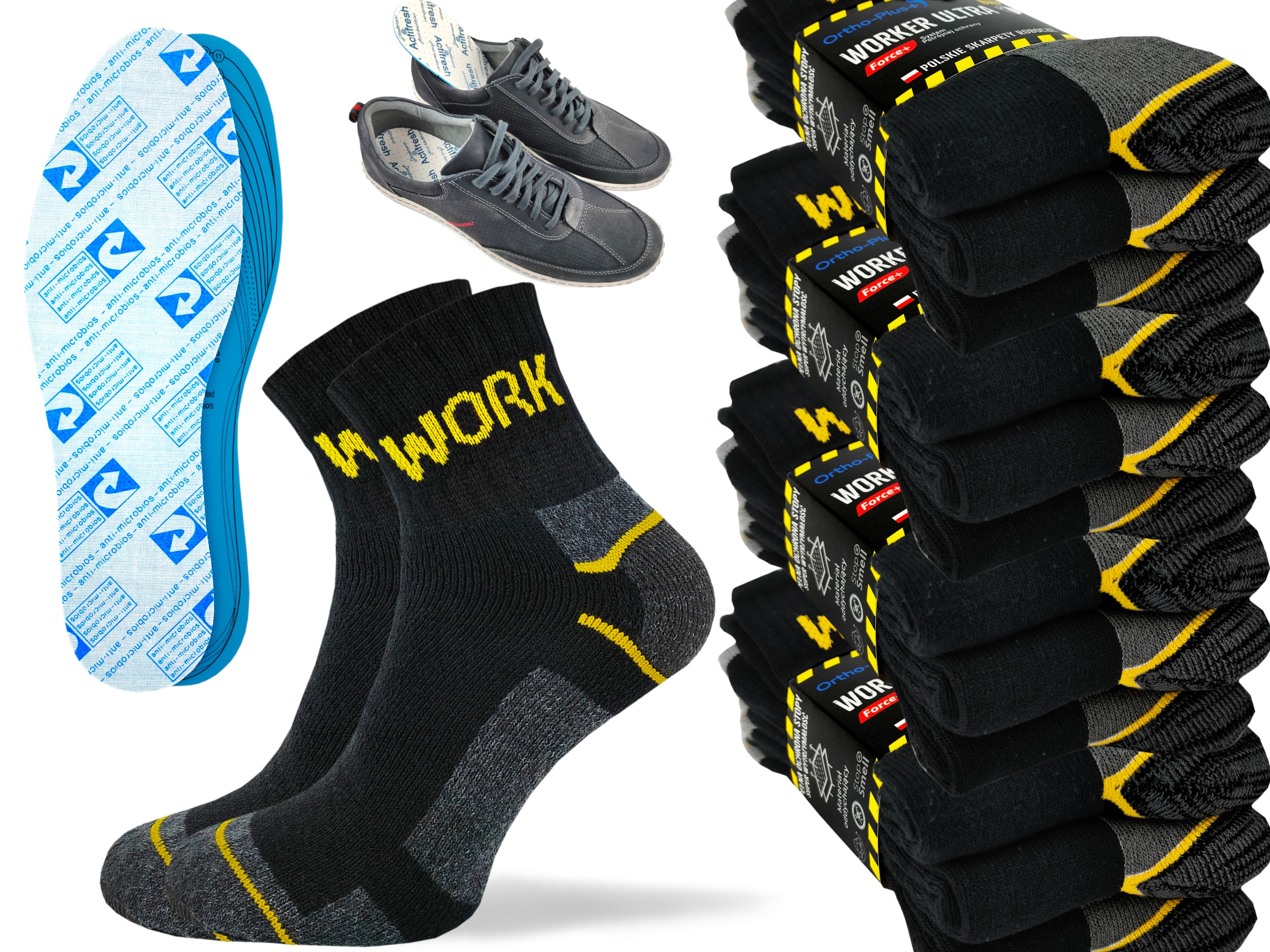 

12X Skarpety Krótkie Max Mocne Work Robocze Polska