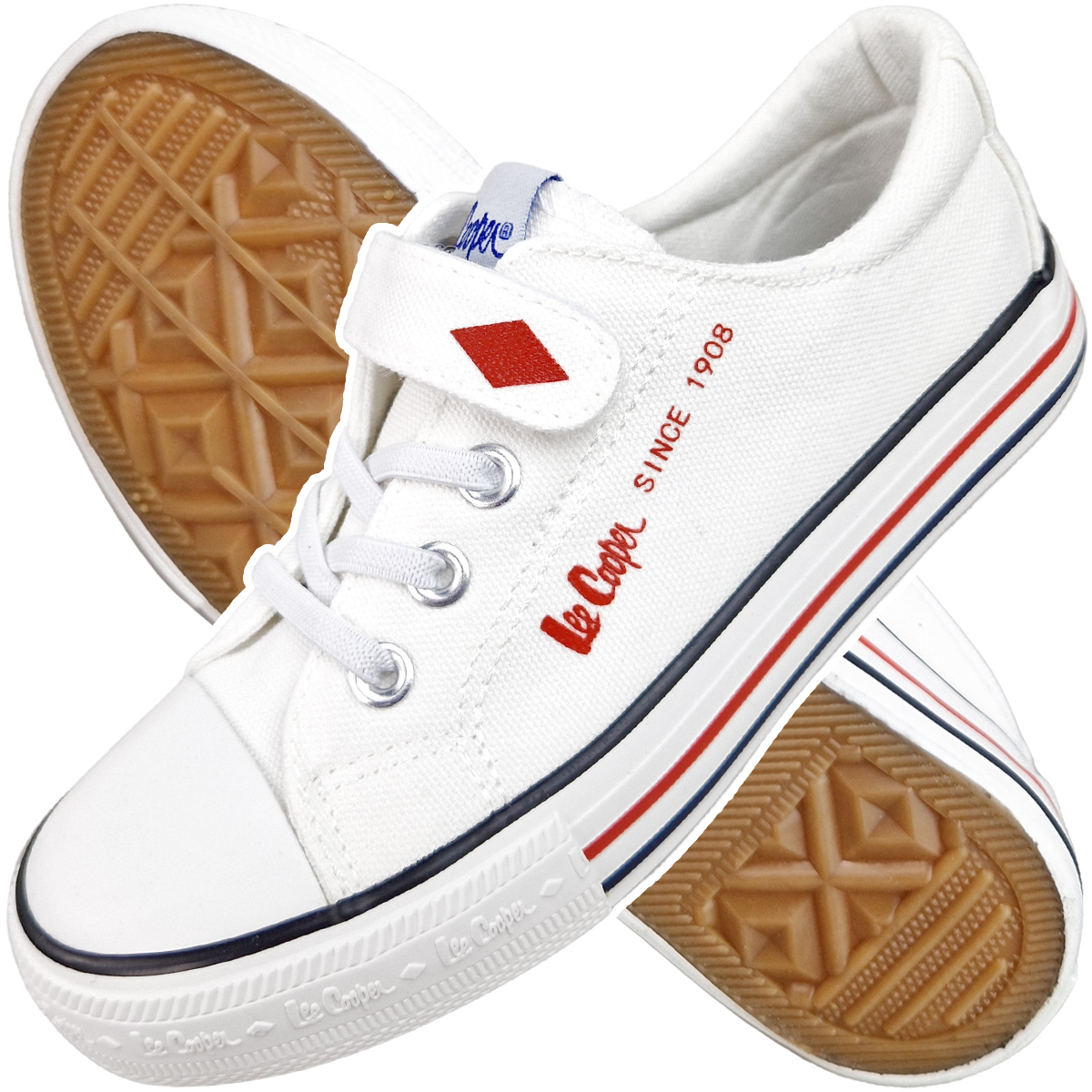 

Trampki dziecięce Lee Cooper białe 0804K 33