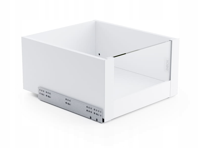 Aqbau přední část zásuvky, vnitřní nábytkový systém DiBOX pro sklo, barva bílá 197 mm