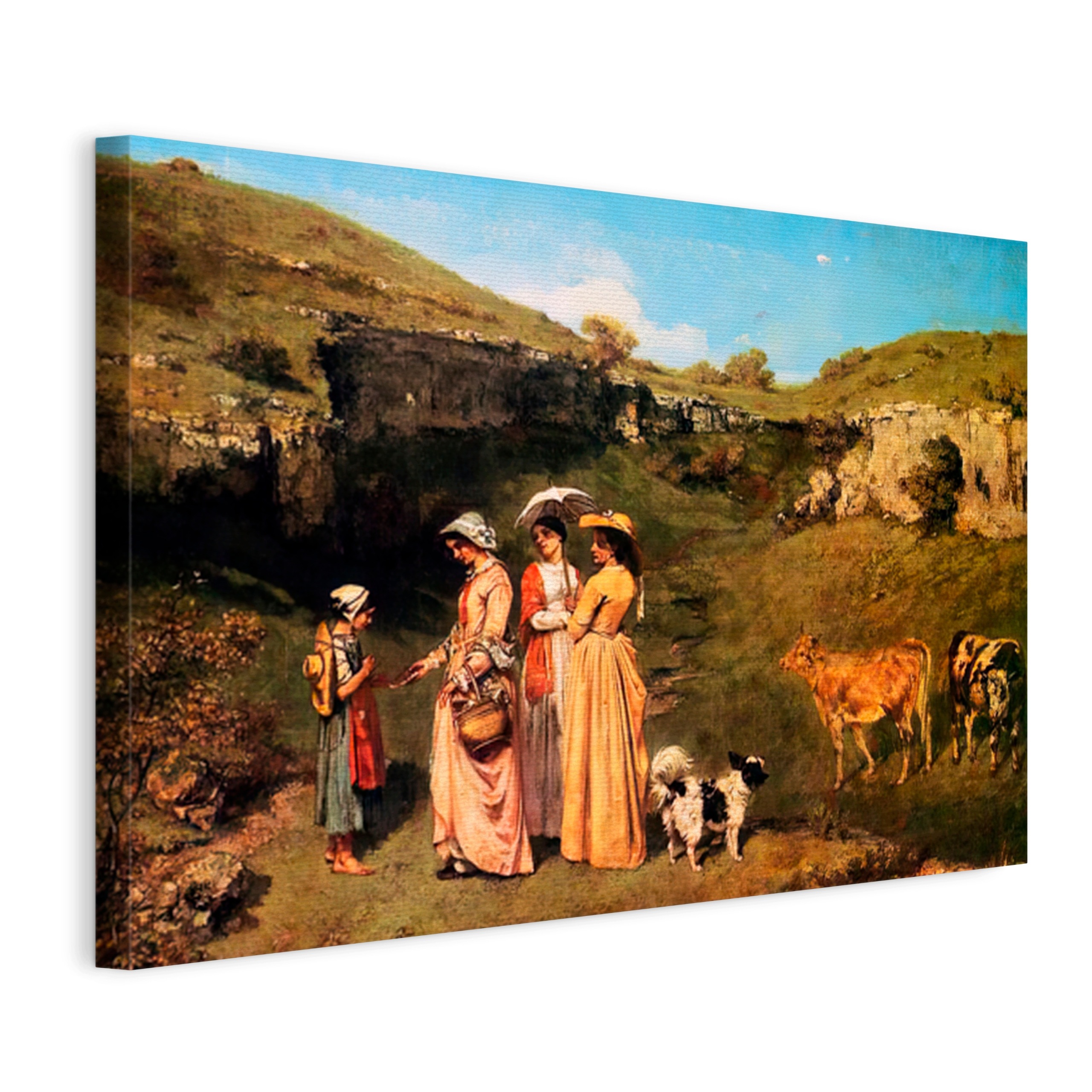 Obraz Na Plátne Gustave Courbet Mladé Ženy Z Obce 120x80