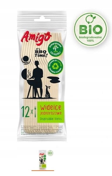 

Amigo Bio Widelce drewniane 12szt.