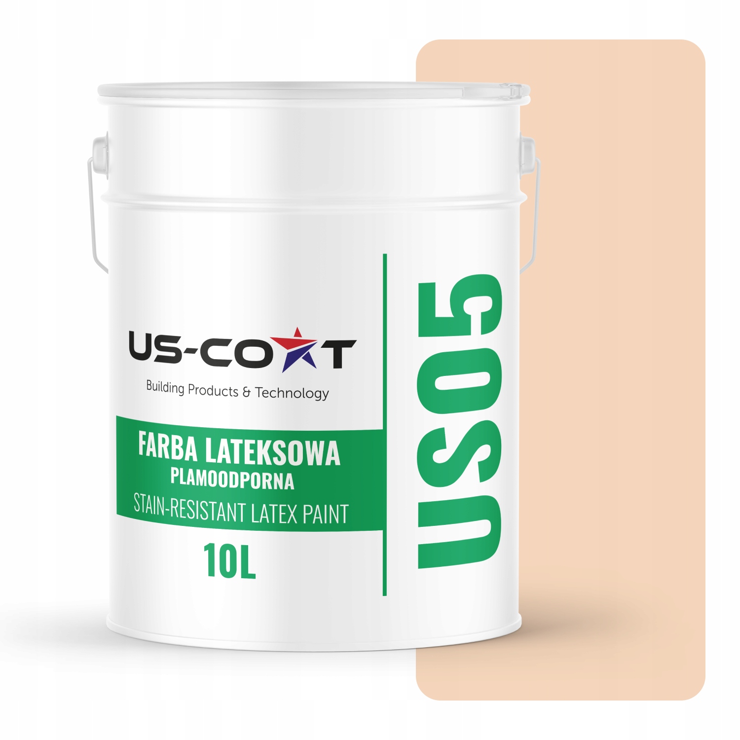 Latexová Farba Odolná Voči Škvrnám Svetlo Broskyňová H6170 10L Matná