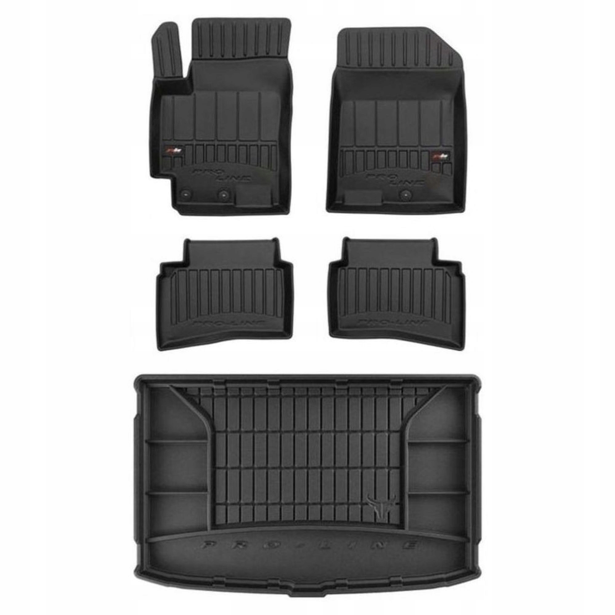 Gumová sada 3D koberčekov a rohoží Kia Stonic od roku 2017 pre hornú podlahu batožinového priestoru