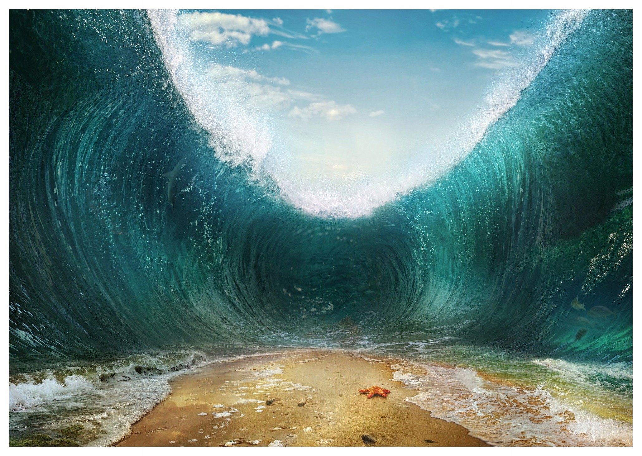 Fototapeta Velký mořský oceán krajina energie přírody vinylová 208x146 lepidlo