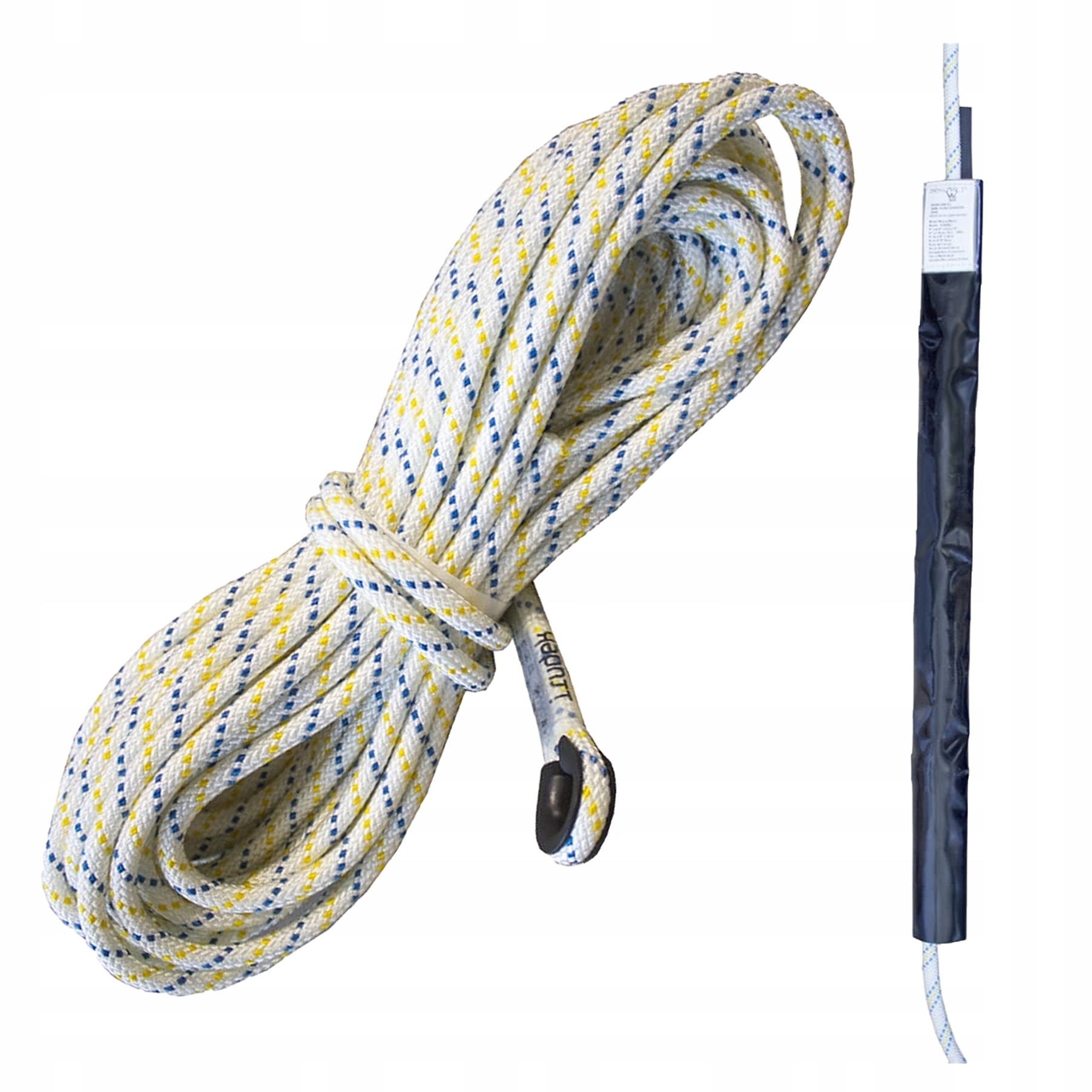 Zajišťovací sada Irudek Polostatické lano 20 m s karabinou krytka