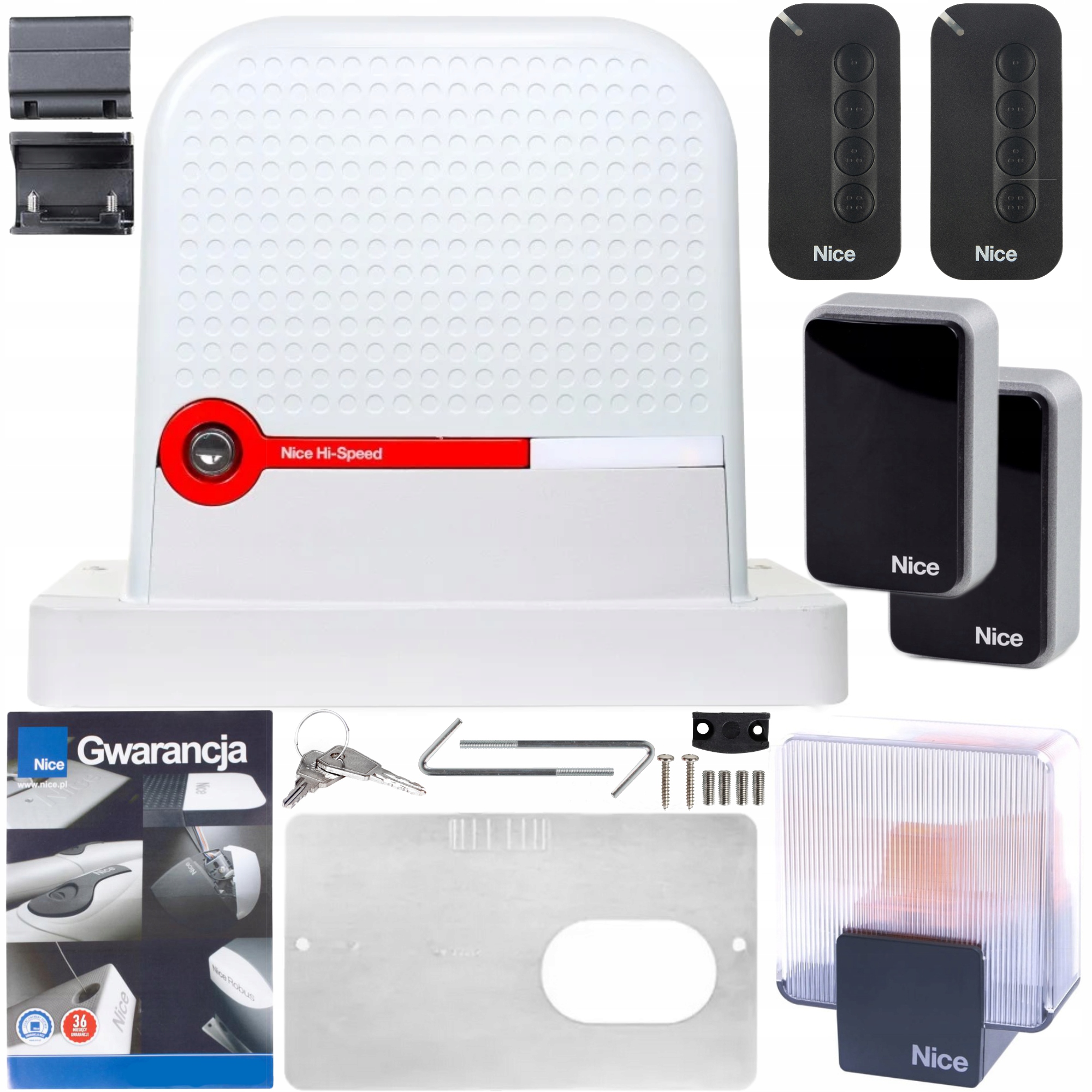 Sada Nice Robus 600 Hi-speed 2x MyGO4 pro posuvné brány, vestavěná Wifi