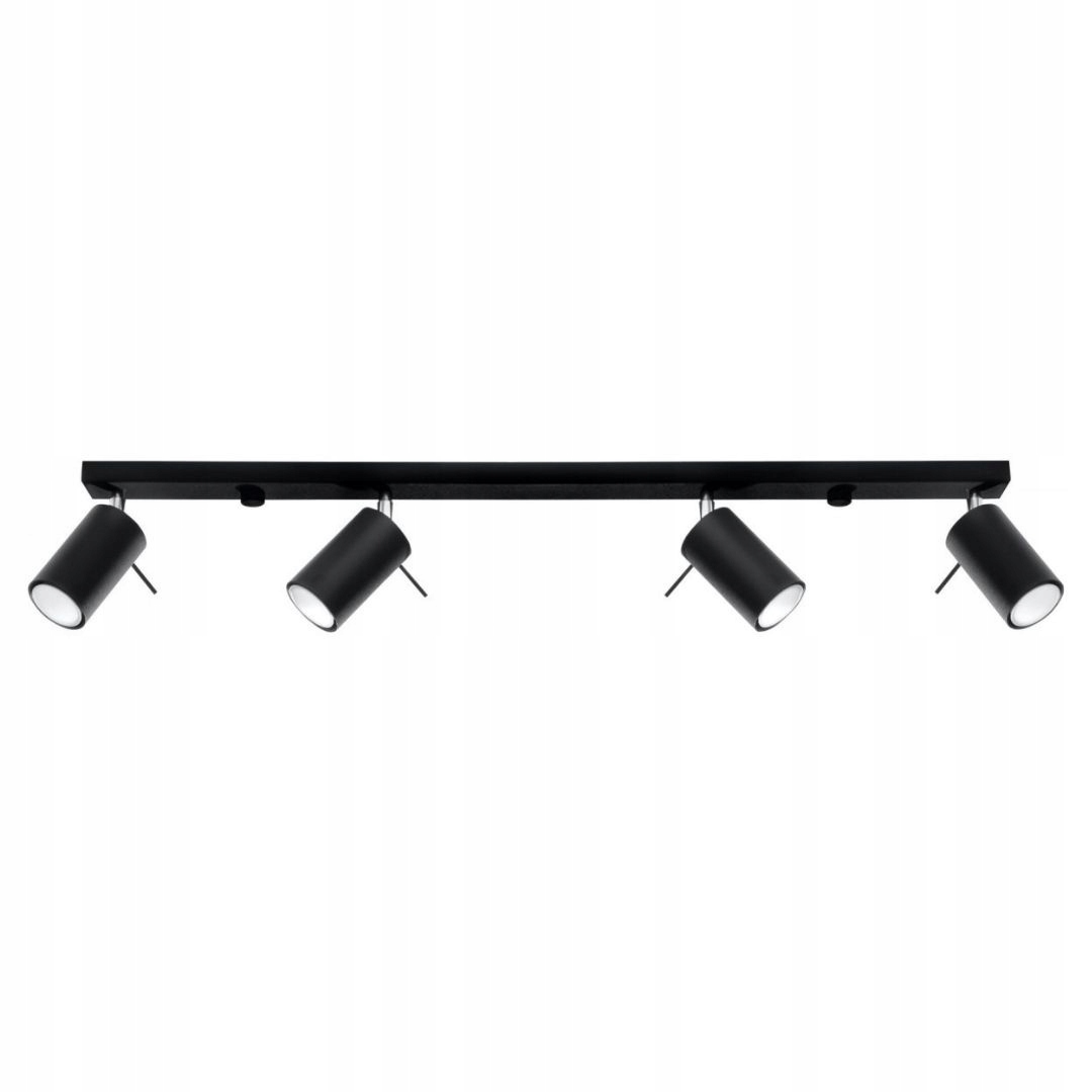 4-bodový reflektor Ring 4 černý, kolejnice, do obývacího pokoje, do galerie, do kanceláře